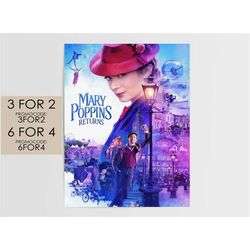 mary poppins returns 2018 poster - disney pixar