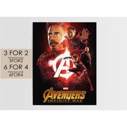 Avengers: Infinity War 2018 Poster - Marvel Movie