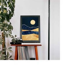 Midnight Sun Wall Art | Abstract Print | Poster | Minimalist Poster | Landscape Wall Art | Home Decor | High Quality Pri