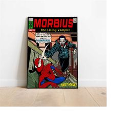 morbius poster, vampire poster, marvel poster, spiderman, superhero poster, a3, a4, a5, comic book poster, marvel print,