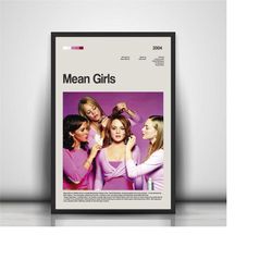 mean girls movie poster , decorative poster, wall art, art decoration, movie,actor, colorful, handmade, high quality, mo
