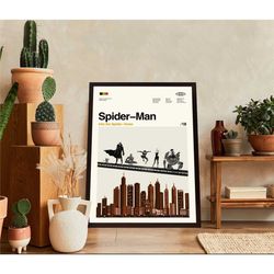 spiderman poster, spiderman movie, custom print, vintage print,