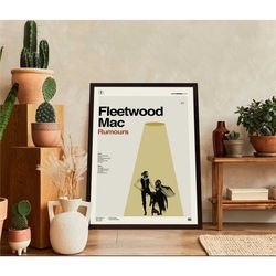 fleetwood mac poster, fleetwood mac rumours album, fleetwood