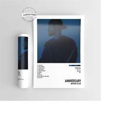 anniversary-bryson tiller music album poster / high quality music cover print / a4 / a3 / a2 / a1