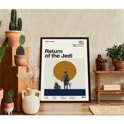 return of the jedi poster, episode vii, vintage