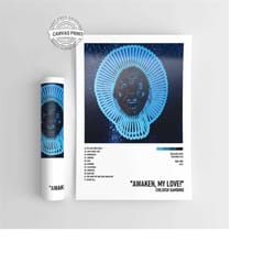 awaken, my love!-childish gambino music album poster / high quality music cover print / a4 / a3 / a2 / a1