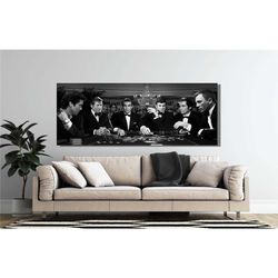 james bond poker canvas wall art print,james bond