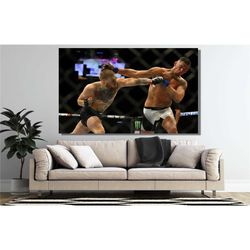 conor mcgregor vs nate diaz poster, conor mcgregor