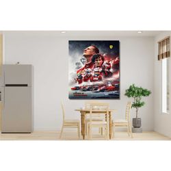 ferrari legend all drivers poster schumacher print senna