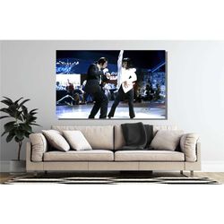 pulp fiction poster, pulp fiction canvas, dance twist