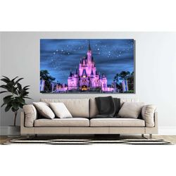 cinderella castle disney poster print , disney wall