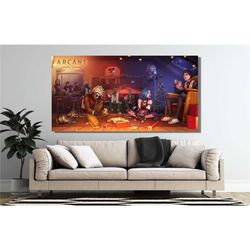 arcane jinx poster, league of legends poster, lol