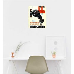 london underground 1931 poster print a5 a2 power