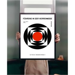 bauhaus poster print a5 a2 fashion exhibition 20s