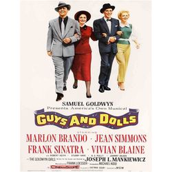 Guys and Dolls 1955 Movie POSTER PRINT A5