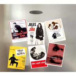 truffaut director collection film poster prints fridge magnet