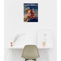 i'm forever blowing bubbles 1919 music poster print