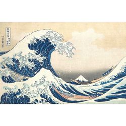 the great wave off kanagawa 1831 hokusai poster