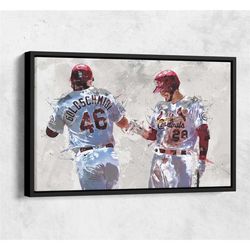 nolan arenado paul goldschmidt poster, st. louis cardinals,