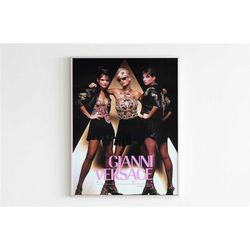 gianni versace advertising poster, 90's style print, vintage