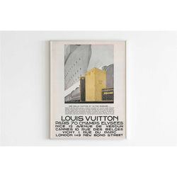 louis vuitton advertising poster, 30's / 40's style
