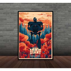 the iron giant movie poster classic film, wall