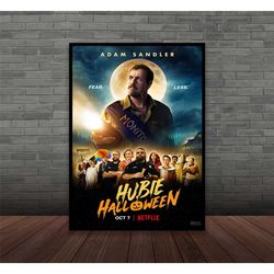 hubie halloween adam sandler movie poster, wall art,