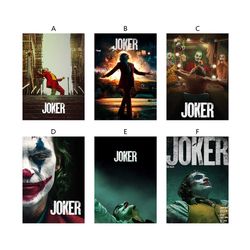 joker movie poster classic film, wall art, room