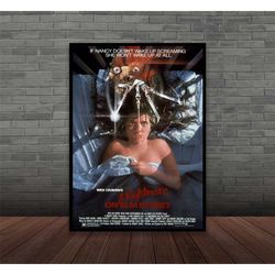 a nightmare on elm street movie poster, wall