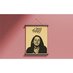 vintage lana del rey canvas print, lana del