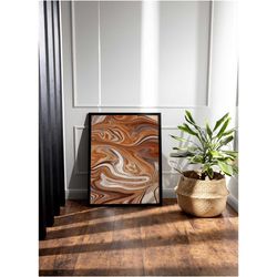 abstract autumn poster, fall wall art prints, rustic