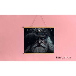 portrait of odin king of the gods, ruler