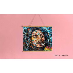 bob marley art, bob marley painting, bob marley