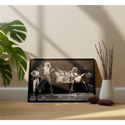 led zeppelin wall art / black & white