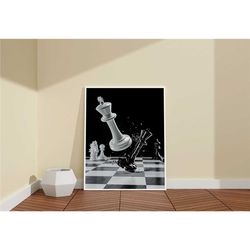 Game Room Wall Art Poster / Black And