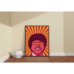 pulp fiction movie poster / jules winnfield canvas