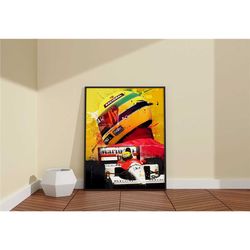 formula 1 canvas poster / racing wall art