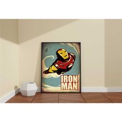 iron man poster / marvel iron man wall