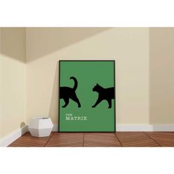 matrix movie poster / matrix the black cat