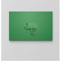 Chameleon Abstract Canvas / Banksy Wall Art / Colorful Chameleon Art / Green Wall Decor / Large Wall Art / Oversize Fram