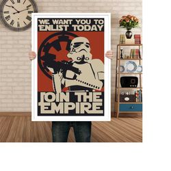 Star Wars Propaganda Poster - Movie Poster Art Home Decor Bedroom Poster Wall Art Film Print Classic Movie Poster Classi