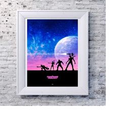 Guardians Of The Galaxy Artwork Alternative Design Movie Film Poster Print