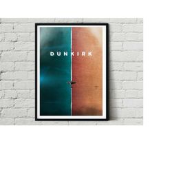 Dunkirk Christopher Nolan World War 2 Plane Soldier Poster Artwork Alternative Design Movie Film Poster Print