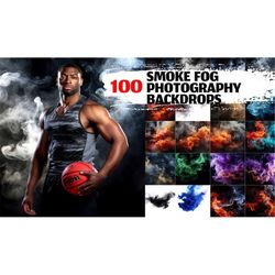 100 Smoke Fog Digital Photography Backdrops Sports Background