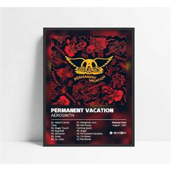 Permanent Vacation Aerosmith Album Custom Posters, Album Tracklist