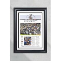 2012 Arizona Wildcats College World Series Champions Framed Front Page Newspaper Print