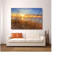 Sunset Print Art,Landscape Canvas Wall Art,Landscape Wall Decor,Sunset Landscape Wall Art,Modern Wall Art,Housewarming G