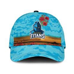 Shop Gold Coast Titans Poppy Flowers Classic Cap for a Stylish Tribute