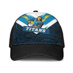 Shop Gold Coast Titans Indigenous Black Classic Cap Design at Affordable Prices
