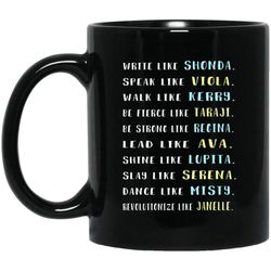 african american coffee mug pro black afro girl melanin pride design